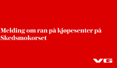 Melding om ran på kjøpesenter på Skedsmokorset