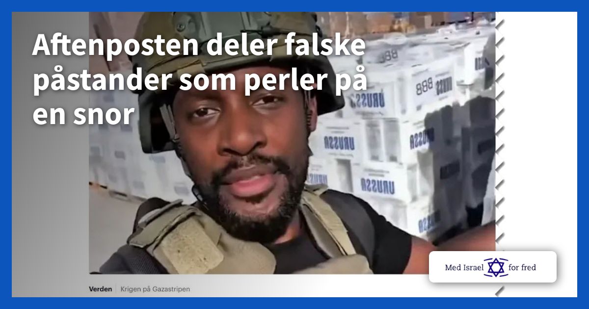Aftenposten deler falske påstander som perler på en snor