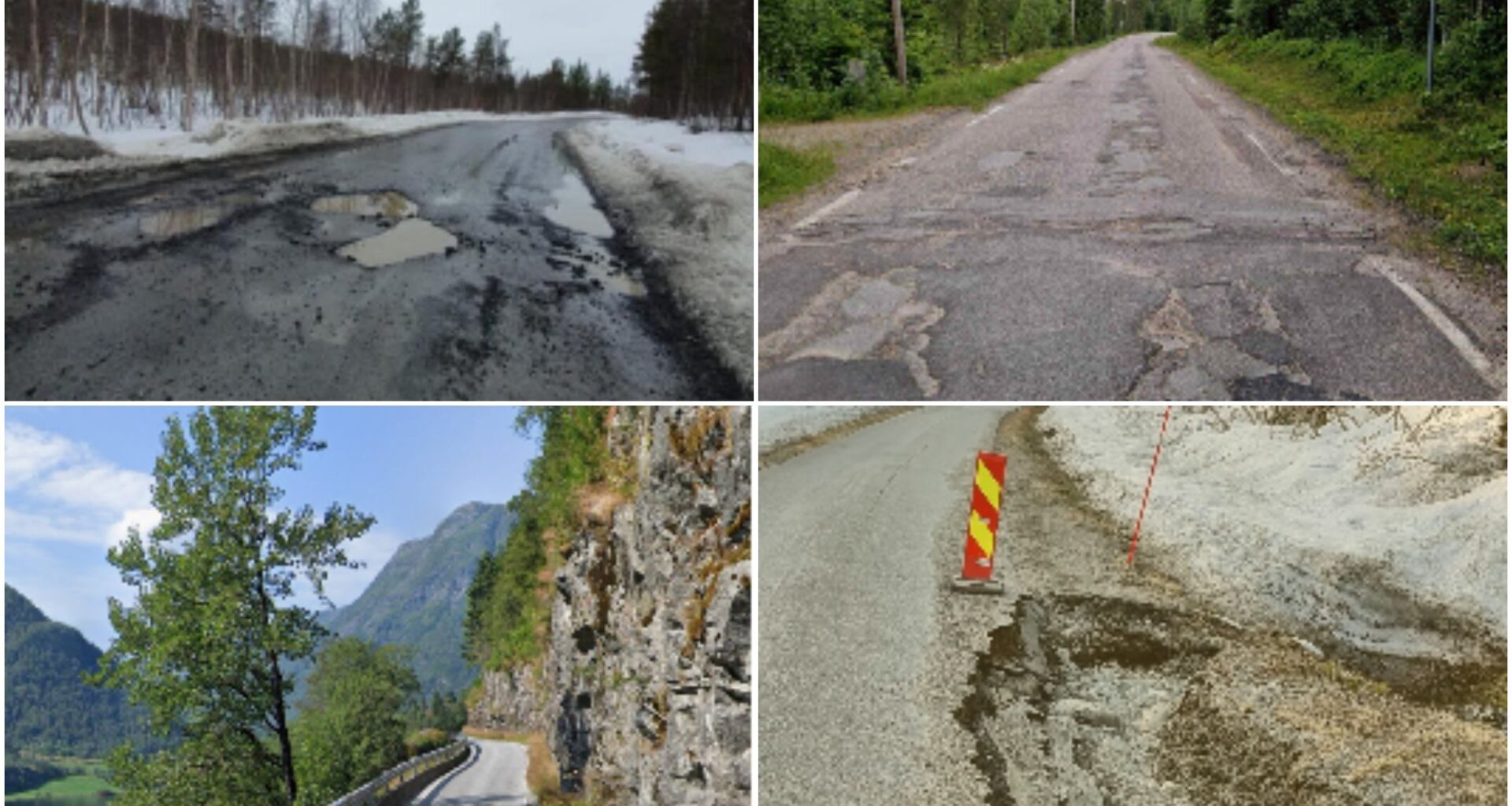Fylkesvei, Vedlikehold | Dette er Norges ti dårligste fylkesveier