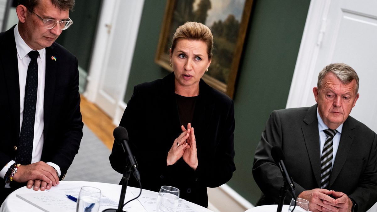 Danmarks statsminister Mette Frederiksen under onsdagens pressekonferanse.