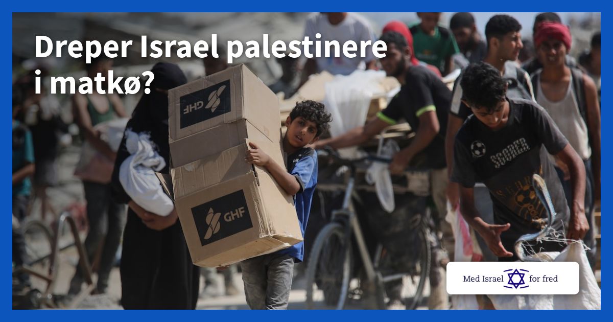 Dreper Israel palestinere i matkø?