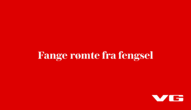 Fange rømte fra fengsel