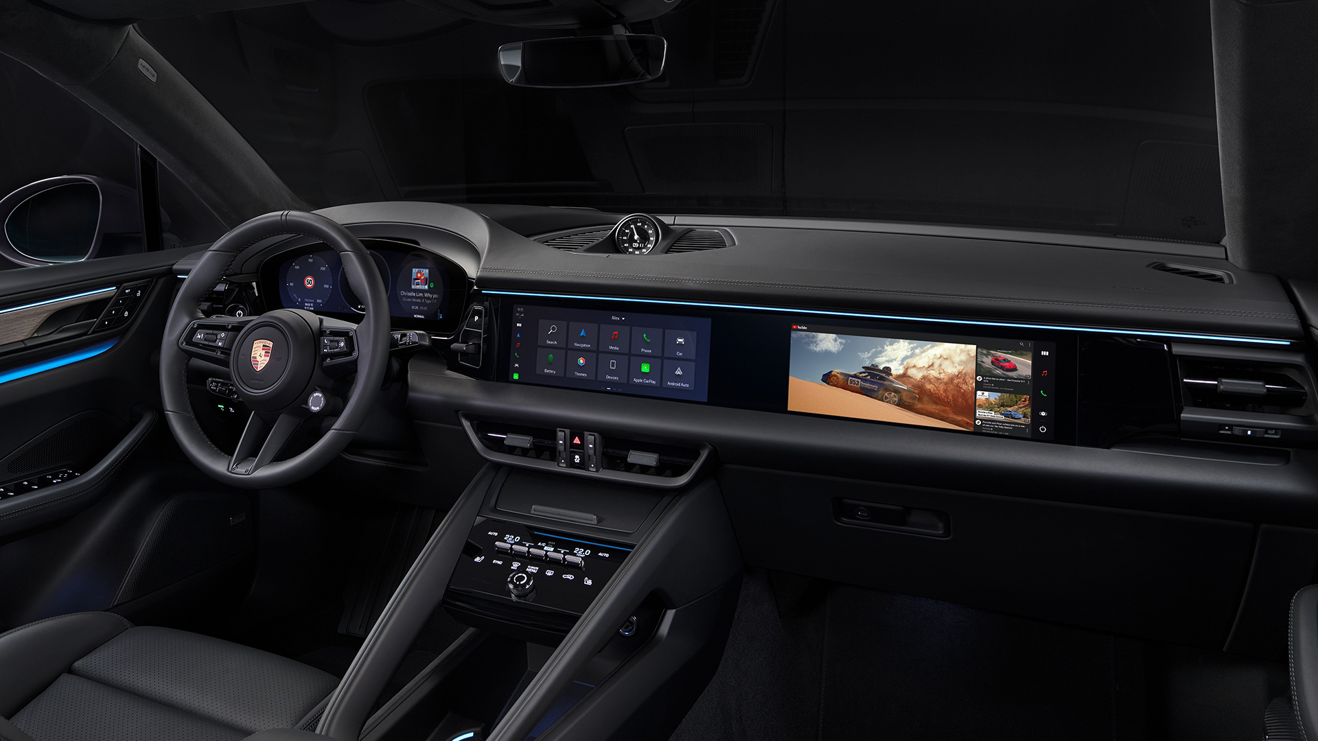 Porsche Passenger Screen