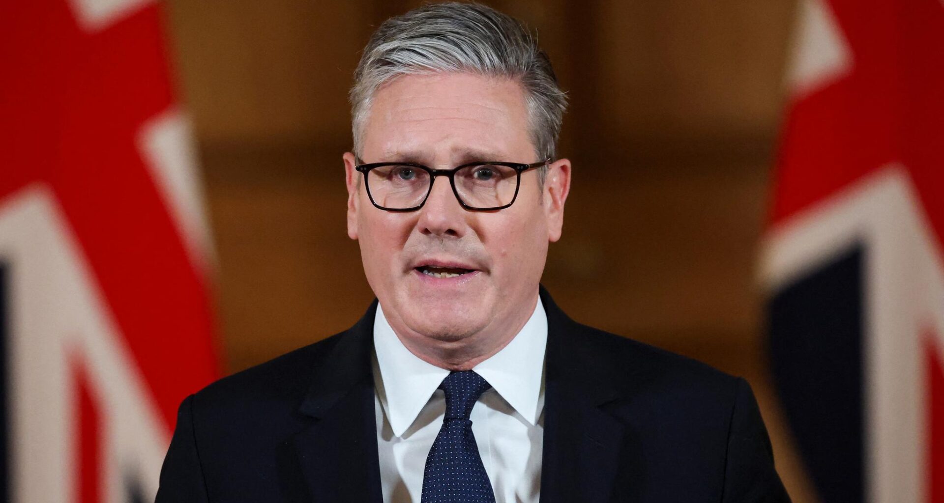 Storbritannias statsminister Keir Starmer kom med beskjeden søndag.