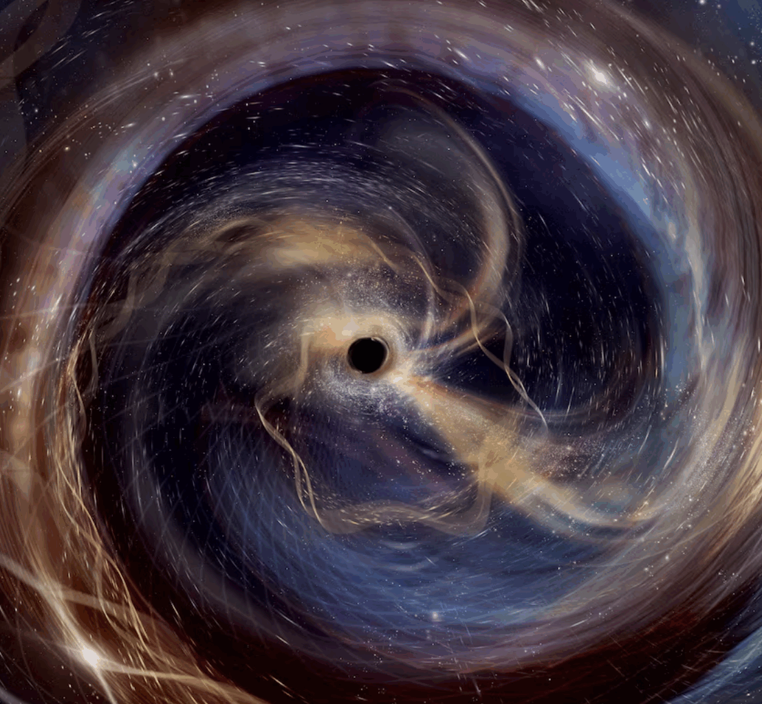 Astronomer får det klareste glimt av sammensmelting av svarte hull -