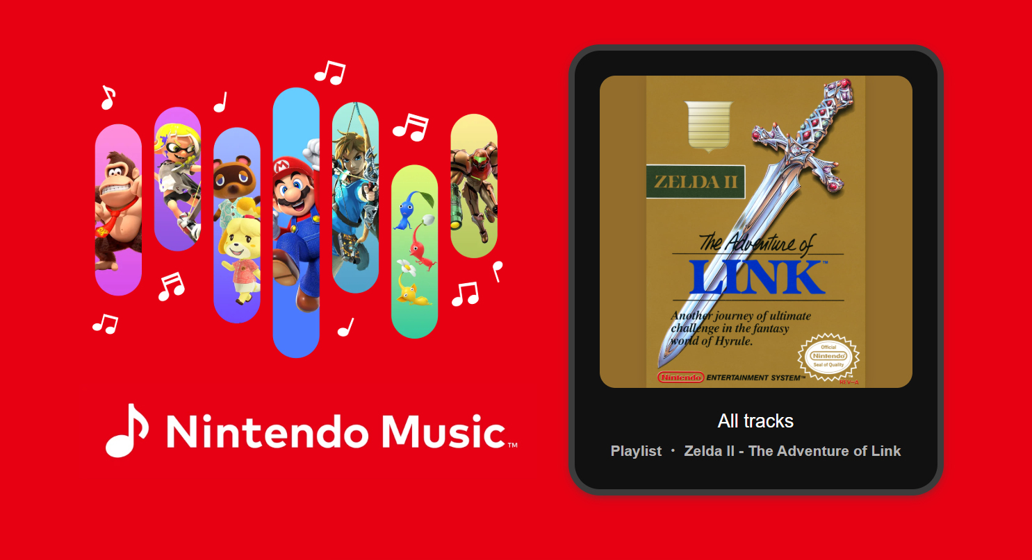 Links andre Zelda-eventyr har kommet på Nintendo Music -