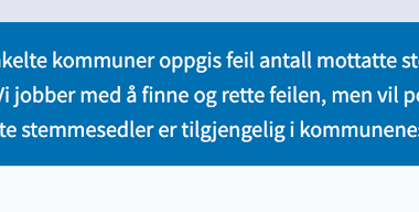 Flere stemmer enn det er velgere