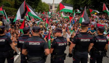 Bruddseier i Vueltaen – arrangøren kortet ned etappen etter nye Gaza-protester
