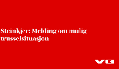 Steinkjer: Melding om mulig trusselsituasjon