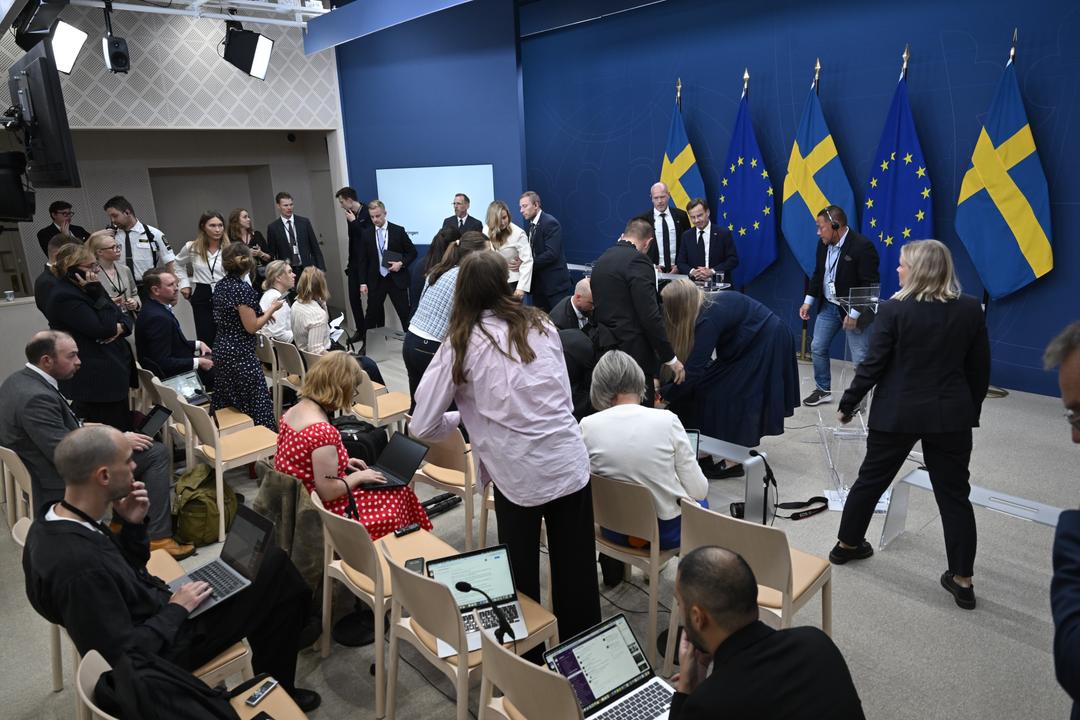 Sveriges nye helseminister kollapset under sin første pressekonferanse