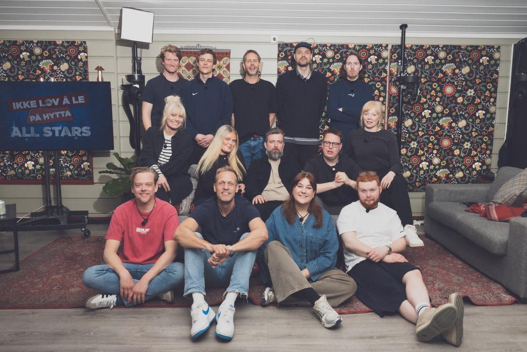«Ikke lov å le på hytta» All stars: Detter er deltagerne
