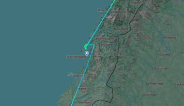 Observasjon av drone innen forbudssonen til Brønnøysund lufthavn