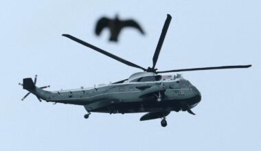 Trumps helikopter måtte nødlande