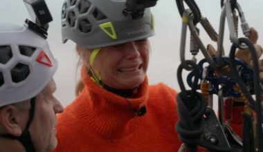 Ingrid Gjessing Linhave i tårer under premieren av «71 grader nord - Norges tøffeste kjendis» - Dagbladet
