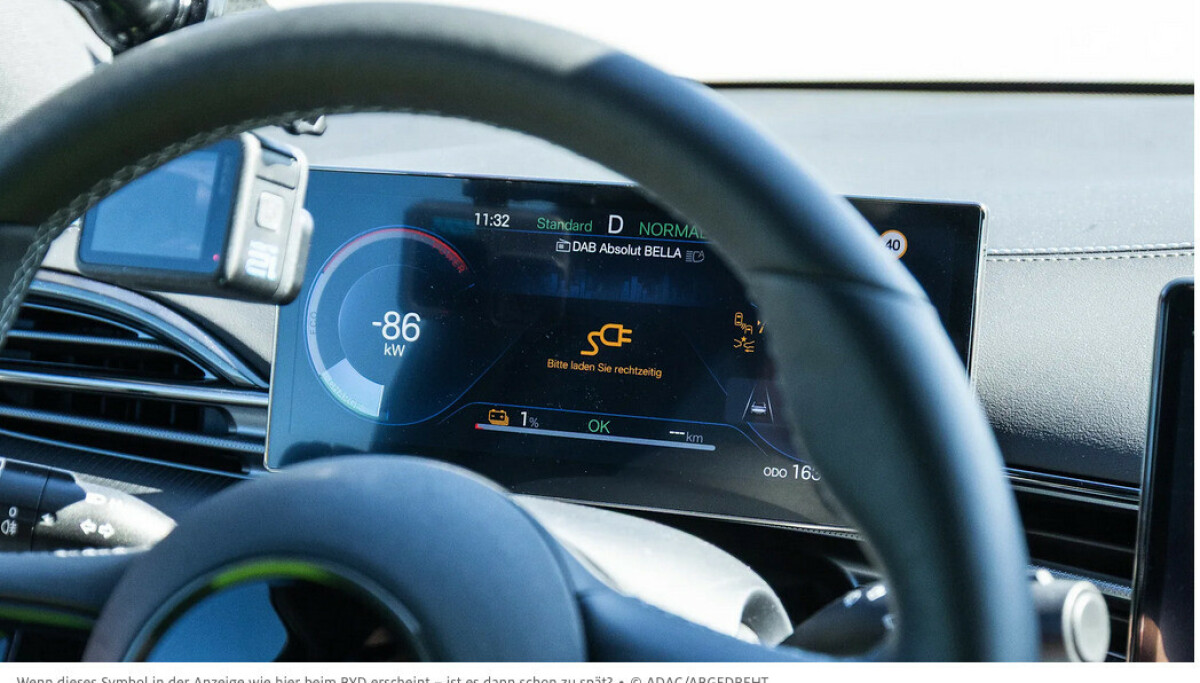 Så langt gikk elbilene med null prosent på displayet