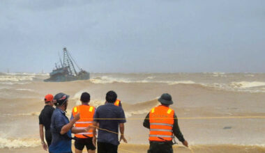 Tyfon på vei mot Vietnam – enorm evakuering.