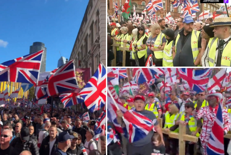 Tusenvis i oppgjør midt i London
