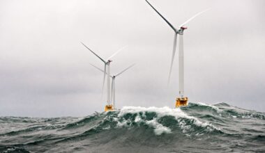 Kampen mot vindkraft skal intensiveres, ifølge The New York Times. Bildet viser vindturbiner i Deepwater Wind-prosjektet utenfor Block Island i delstaten Rhode Island, USAs første havvindpark, i 2016.
