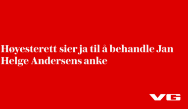 Høyesterett sier ja til å behandle Jan Helge Andersens anke