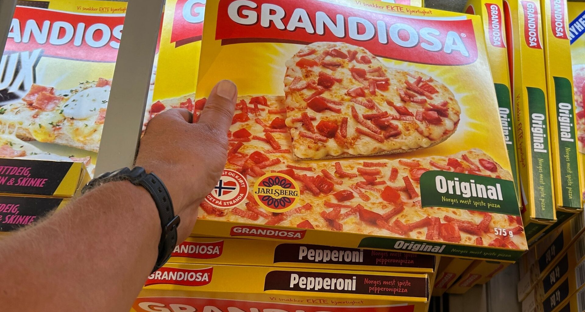 Varemerke, Grandiosa | Grandiosa får eneretten på gulfarge på pizza-esken