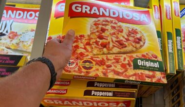 Varemerke, Grandiosa | Grandiosa får eneretten på gulfarge på pizza-esken