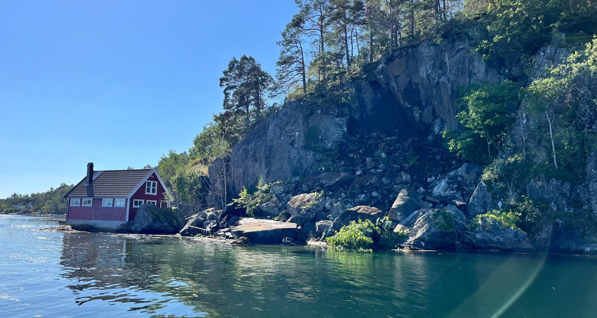 Arendal, Tverdalsøya | Stort steinras: