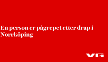 Mann død etter skyteepisode i Norrköping