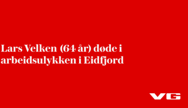 Lars Velken (64 år) døde i arbeidsulykken i Eidfjord