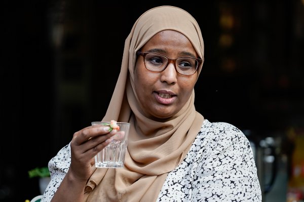 Oslo 20240619. 
Nestleder Marian Hussein  på SVs sommeroppsummering for pressen i Oslo onsdag.
Foto: Amanda Pedersen Giske / NTB