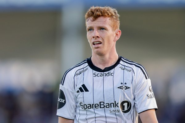 Sarpsborg 20250718. 
Rosenborgs Aslak Fonn Witry under eliteseriekampen i fotball mellom Sarpsborg 08 og Rosenborg på Sarpsborg Stadion.
Foto: Christoffer Andersen / NTB