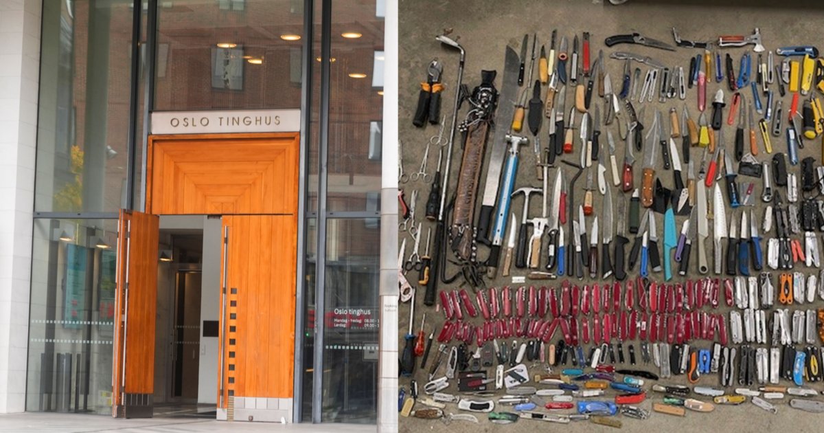 Våpen flyter i domstolene – vil innføre metalldetektor i Bergen, Trondheim, Drammen og Sandvika