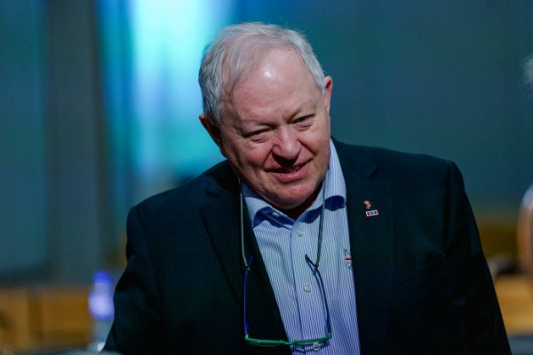 Oslo 20240205. 
Arne Bård Dalhaug på Leangkollen sikkerhetskonferanse i Universitetets aula.
Foto: Stian Lysberg Solum / NTB