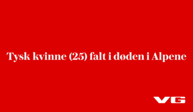 25 år gammel kvinne falt 70 meter i Alpene