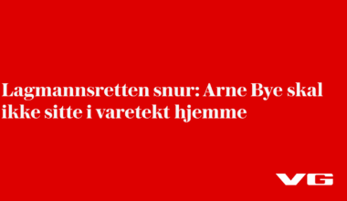 Arne Bye skal ikke sitte i varetekt hjemme