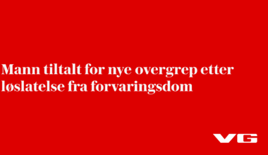 Mann tiltalt for nye overgrep etter løslatelse fra forvaringsdom
