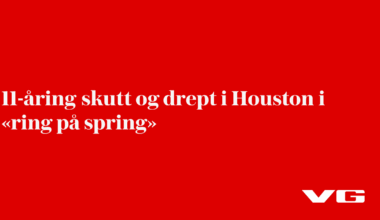 11-åring skutt og drept i Houston i «ring på spring»