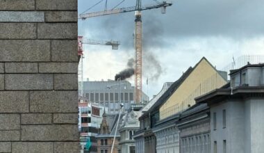Røyk fra regjeringskvartalet skyldes test