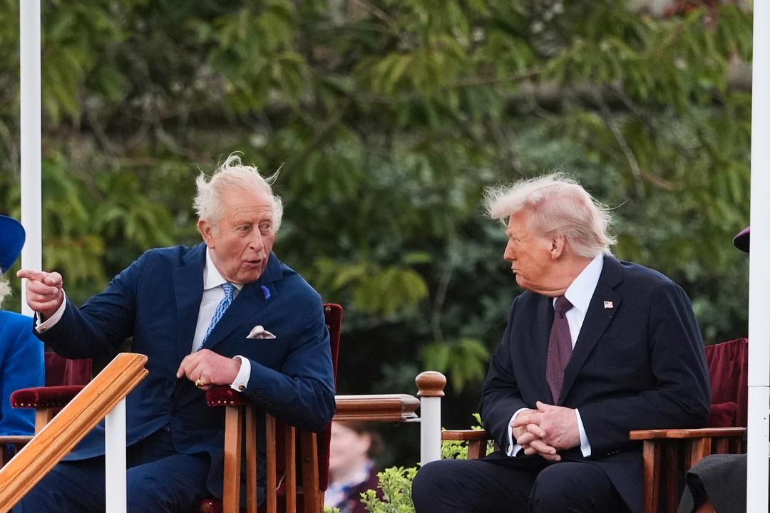 Trump fikk kongelig mottagelse på Windsor slott
