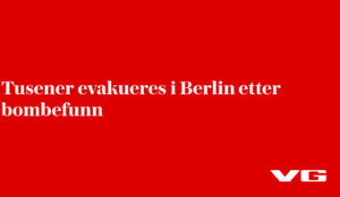 Tusener evakueres i Berlin etter bombefunn
