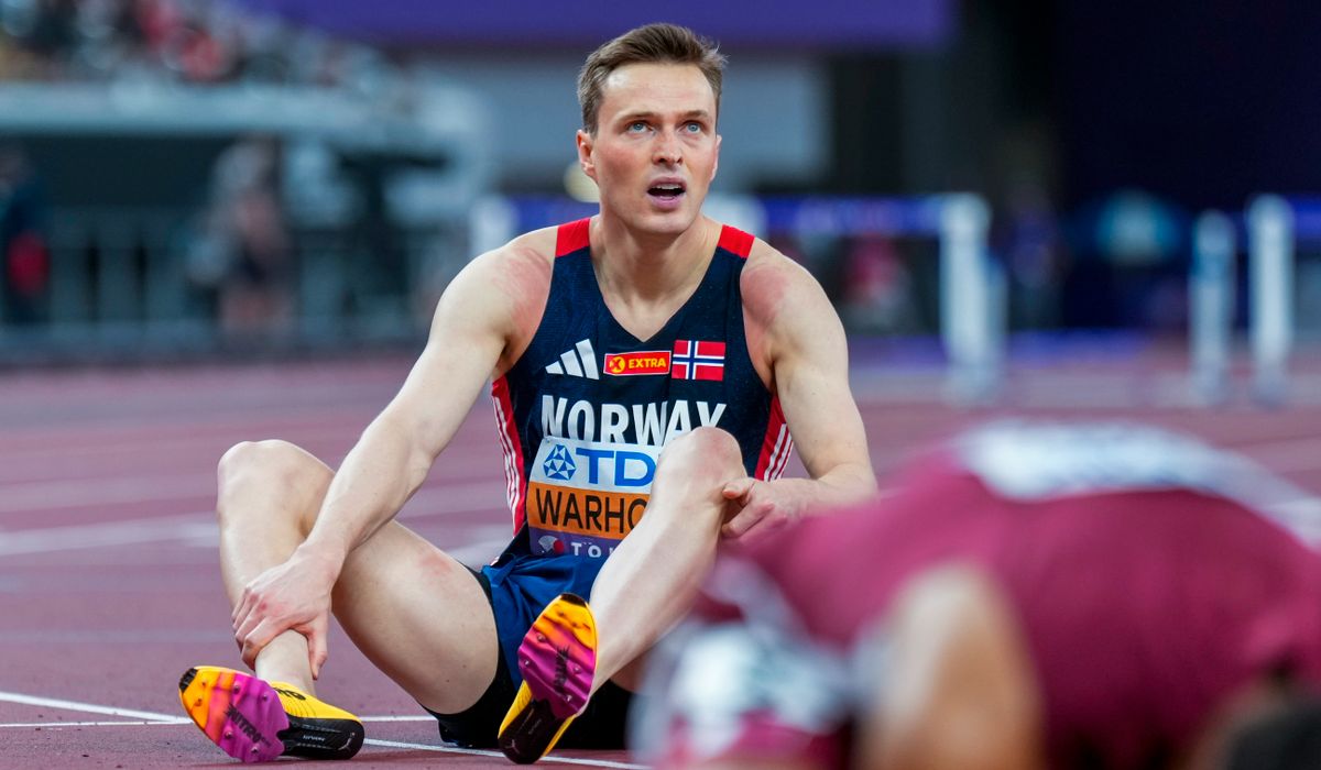 Karsten Warholm pådro seg en leggskade i VM-finalen – ikke alvorlig
