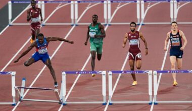 VM i Tokyo, 400 meter hekk. Benjamin overrasket over Warholm-smell: – Det suger virkelig