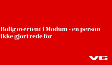 Bolig overtent i Modum - en person ikke gjort rede for