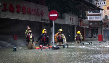 Den kraftige tyfonen Ragasa har ført til store skader i Filippinene, Taiwan og Kina