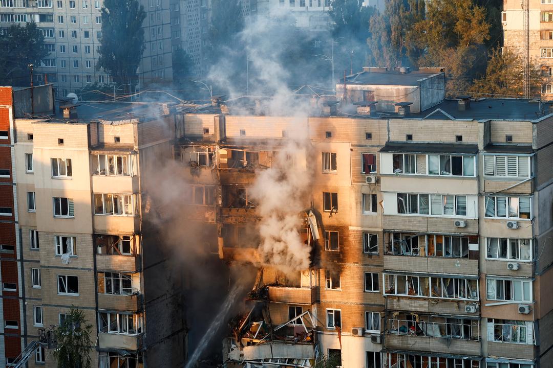 Spedbarn drept i russisk angrep på Kyiv