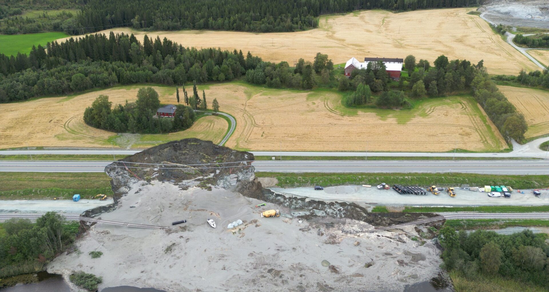 Ras, E6 | Raset i Levanger lammer Nordlandsbanen: – Må belage seg på buss for tog og krevende reiserute