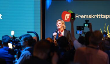 Sylvi Listhaug jubler etter Frp-suksessen