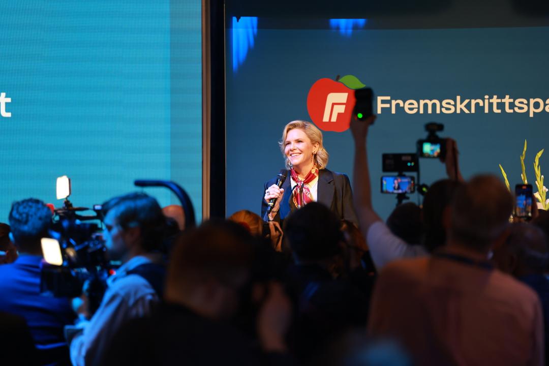 Sylvi Listhaug jubler etter Frp-suksessen