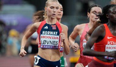 Anne Gine Løvnes røk i forsøket på 1500 meter i Tokyo-VM