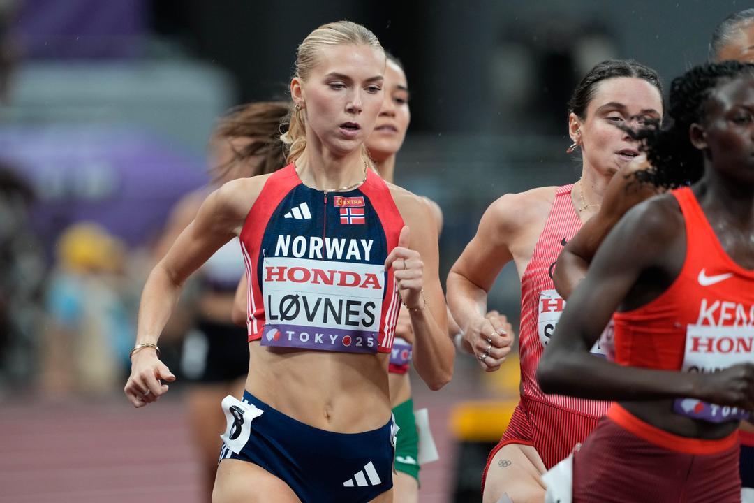 Anne Gine Løvnes røk i forsøket på 1500 meter i Tokyo-VM