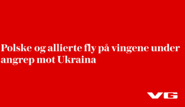 Fly sendt på vingene i Polen – mobilisert i forbindelse med russisk angrep
